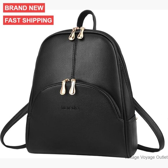 PU Leather Backpack Purse Adjustable Strap Casual Shoulder Bag Women main image 6